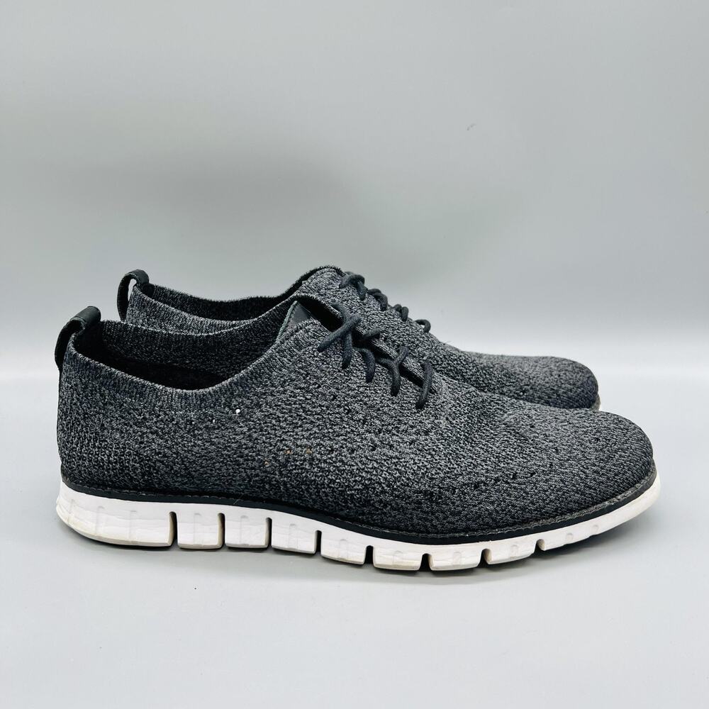 Cole Haan Shoes Men 10 Gray Knit Grand OS Low Top Casual Sneaker Comfort Walking